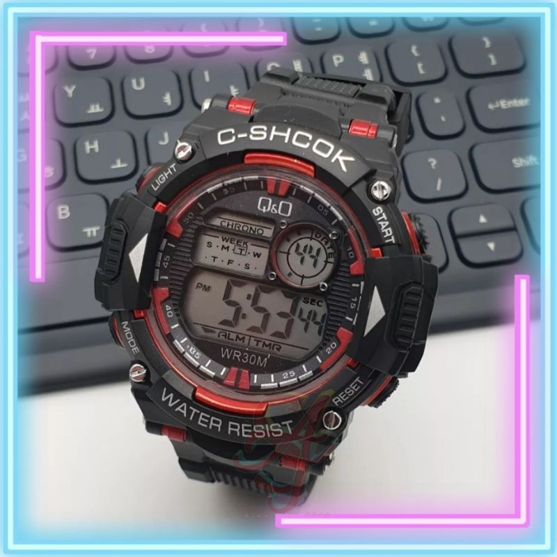Jam Tangan Cowok Keren Jam Digital Sport Rubber Strap