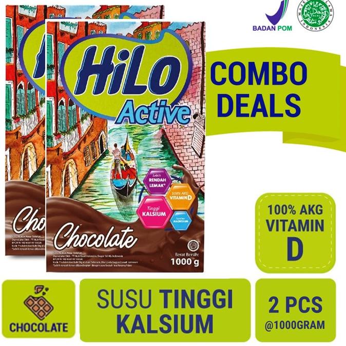 

Star 6.6 Twin Pack - HiLo Active Chocolate 1000 gram - Susu Tinggi Kalsium