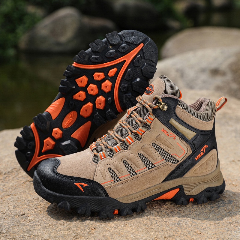 SEPATU GUNUNG SNTA 494 / 503 / 496 BEIGE ORIGINAL MOUNTAINEERING SEMI WATERPROOF
