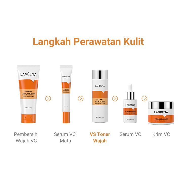 LANBENA Vitamin C Facial Toner - Menyegarkan (100 ml)[BPOM]