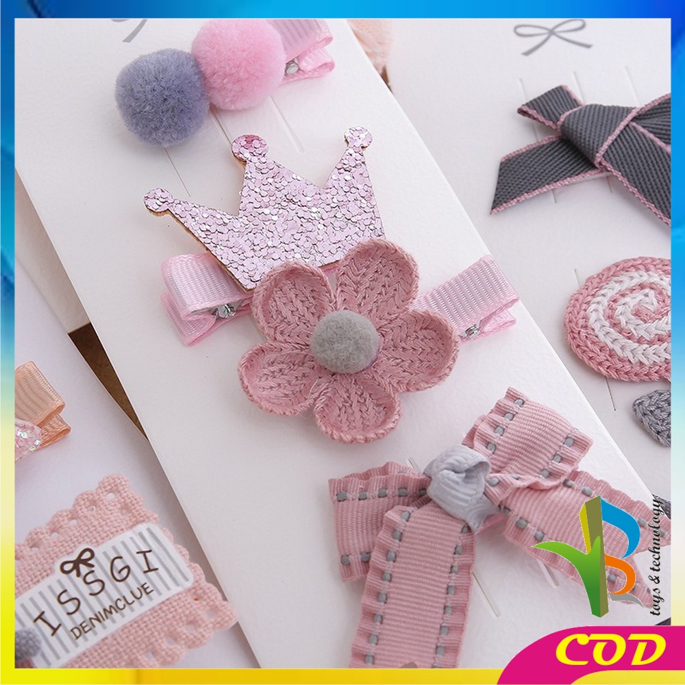 RB- C340-C342 PART 2 Jepit Rambut Anak Lucu Set 10 IN 1 / Baby Hair Clip Ala Korea / Jepit Rambut Korea Anak / Jepitan Rambut Anak Korea Fashion / Hair Pin Rambut / Hair Clips