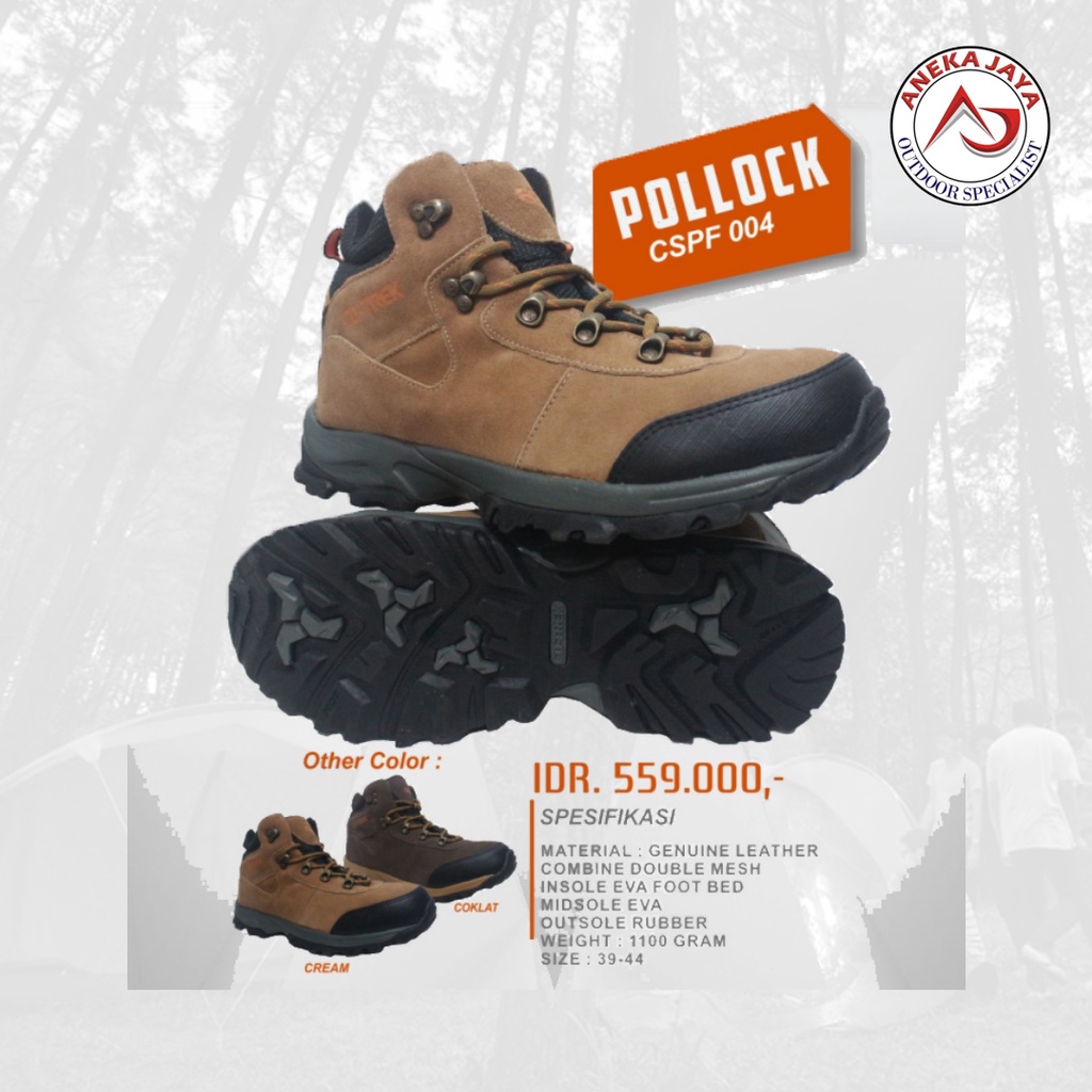 SEPATU CO-TREK POLLOCK SEPATU HIKING MENDAKI