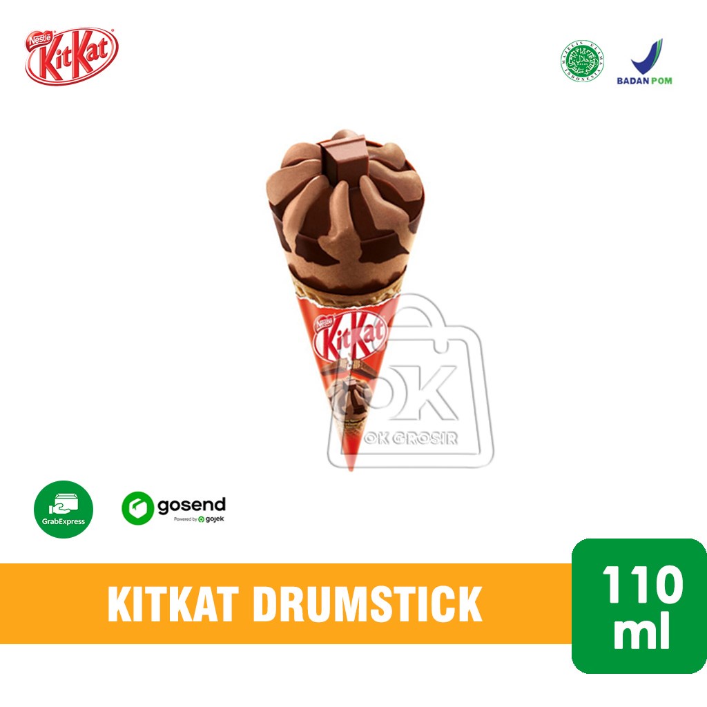 

Ice Cream Kit Kat Drumstick / Es Krim Cone 110 ml (KHUSUS INSTANT)