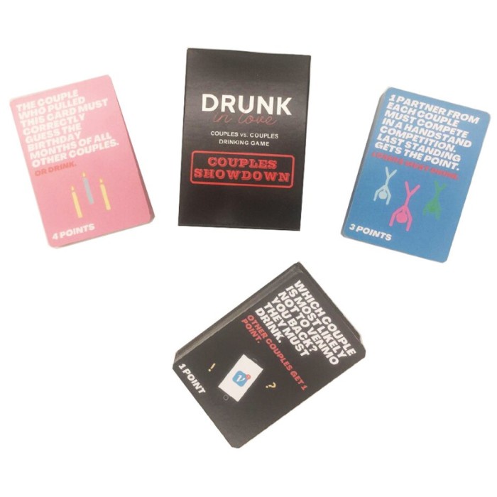 Drunk in Love Couples Showdown Couple Pasangan Drink Party Card Games