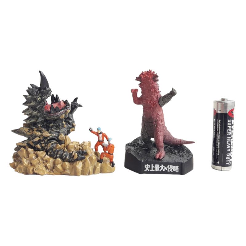 Hg Monster Bijuu Alien Ultraman Pandon & Bemural Gashapon Mini Diorama Meikan Stage set 2