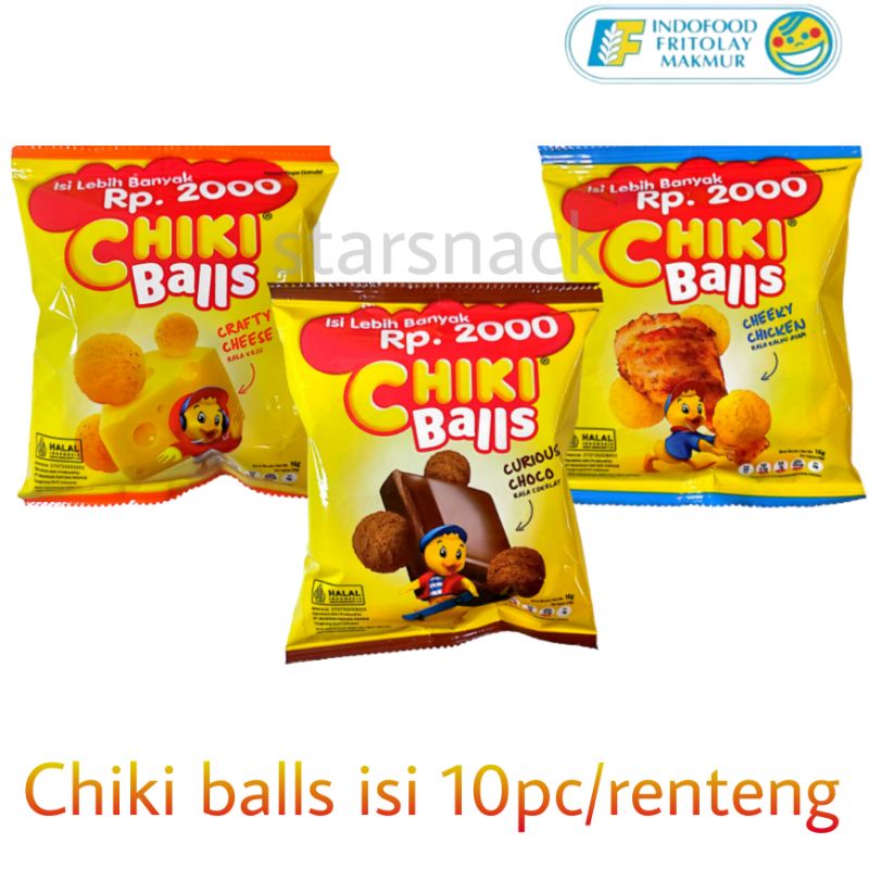 Jual Indofood Chiki Balls Isi 10pc Shopee Indonesia