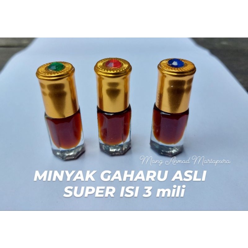 Minyak kayu gaharu asli 3ml kental wangi aroma gaharu