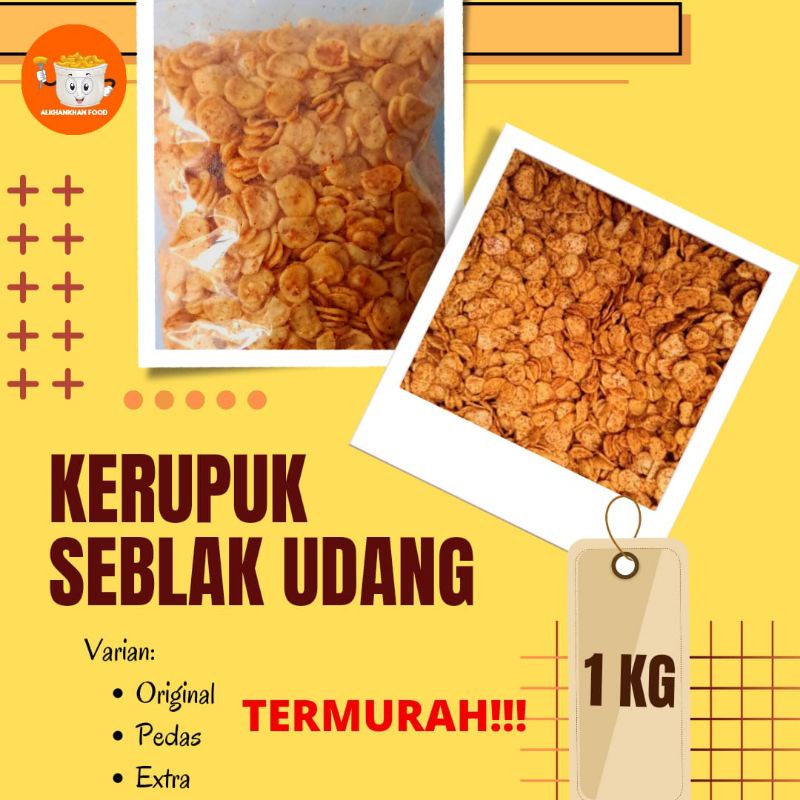 

KERUPUK SEBLAK (UDANG) bantet termurah 1KG