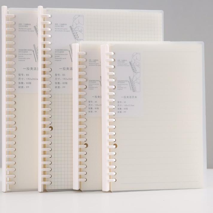 

NGA615 Binder Note Spiral Ring Model ( Garis, Polos, Dotted , & Grid ) A5 & B5 - 80 lembar |