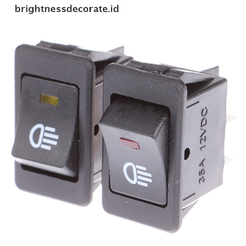 [Birth] 2posisi 4pin LED 12V 35A Saklar Lampu Kabut Refitg Mobil [ID]