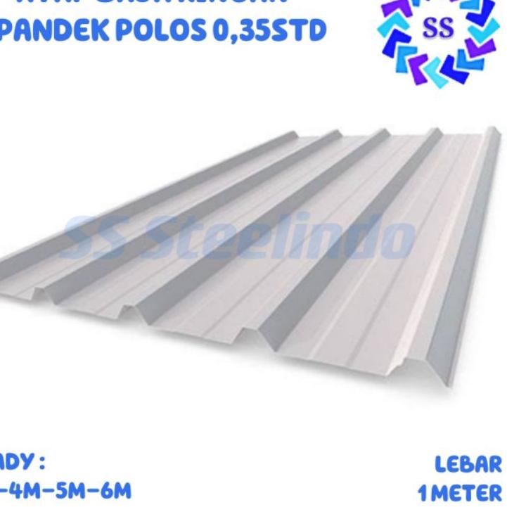 Depan1 ATAP BAJA RINGAN SPANDEK POLOS GALVALUM-ZINCALUM 0,35 STD