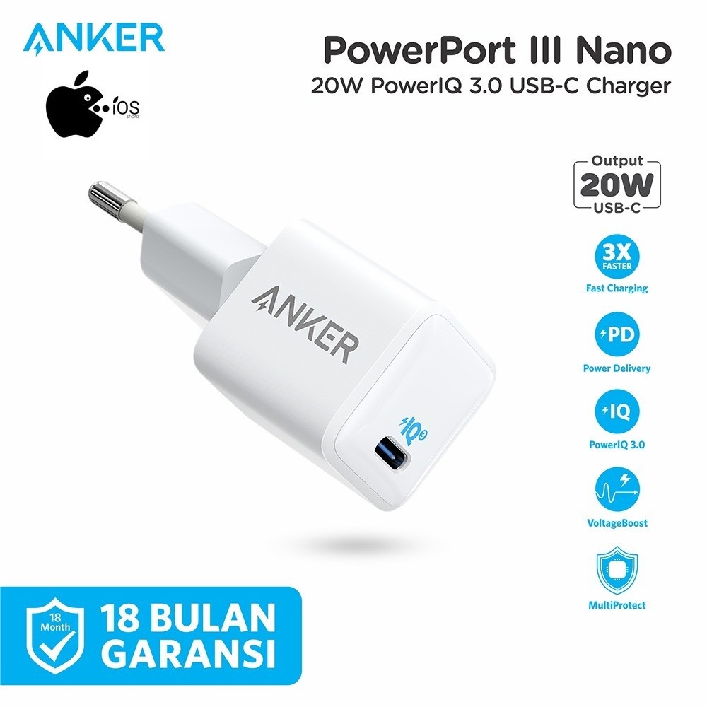 Adaptor Anker PowerPort III Nano 20W
