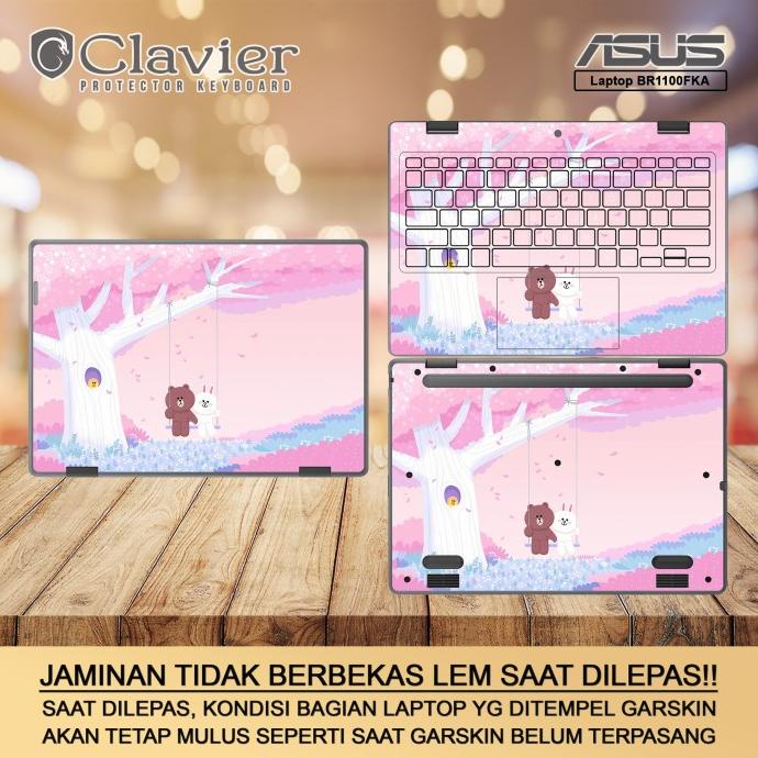 Cover Garskin Laptop Asus BR1100 BR1100F BR1100FK BR1100FKA Transparan