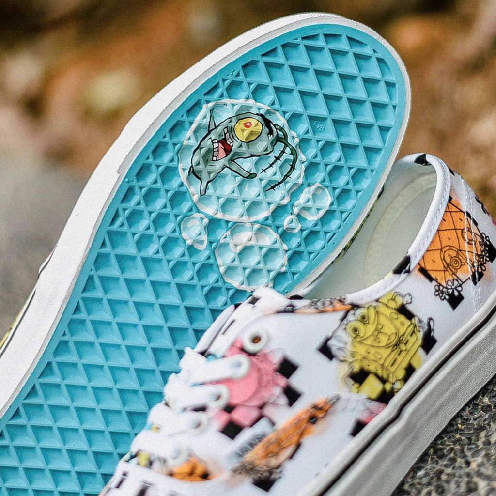 VANS AUTHENTIC X SPONGEBOB &quot;AIRBRUSH&quot; ORIGINAL 100%