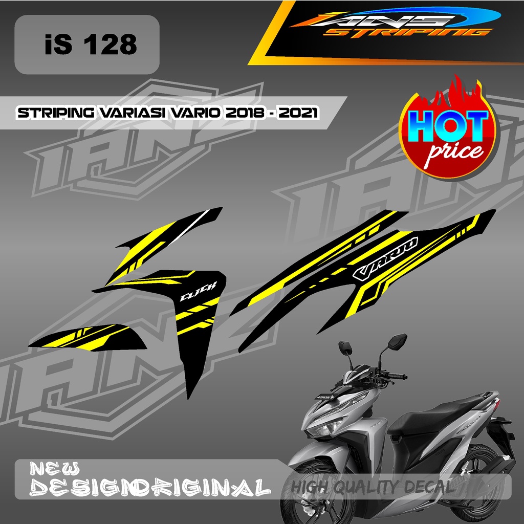 TERBARU STIKER STRIPING VARIO Led Vario 150 MOTIF GRAFIK  BAHAN HOLOGRAM / NON HOLOGRAM IS128