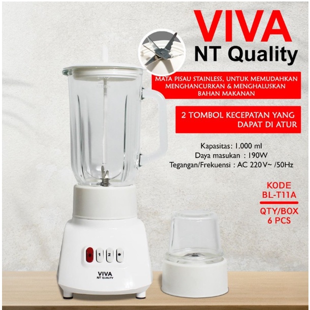 VIVA NATIONAL BLENDER BL-T11A / BL T11A /CB 281G/ MX T2GN/ BL 101 GS/ BL 151 GF/ AHB 01 (KACA / 1 LITER)