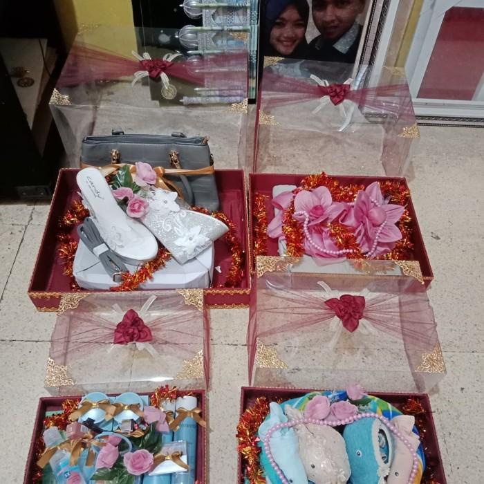 Kotak Hantaran Mika Kelambu/ Box Seserahan Mika