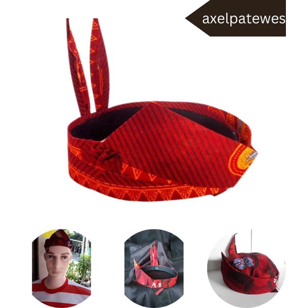 UDENG MADURA WARNA MERAH - ODHENG - BLANGKON MERAH KHAS MADURA SURABAYA JATIM - UDENG ISNTAN - UDENG