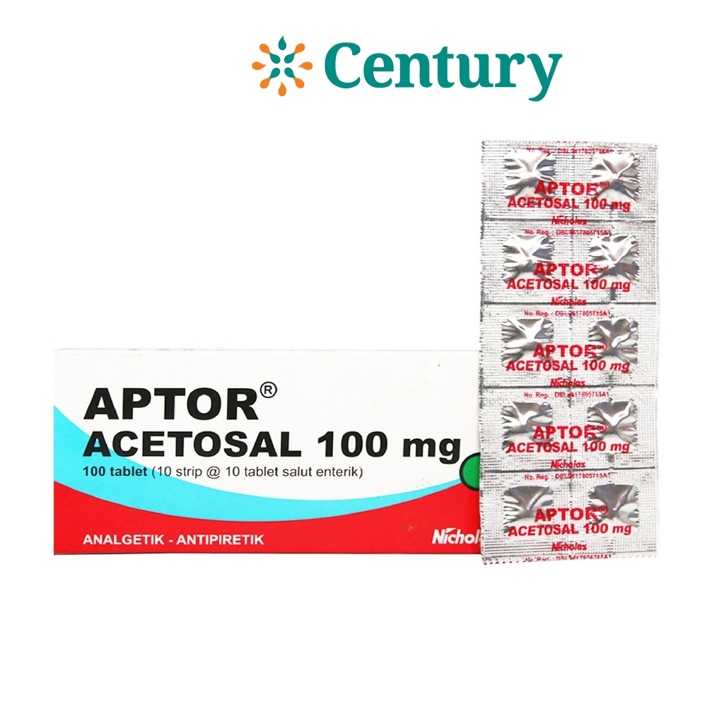 APTOR 100 MG 1 STRIP @ 10 TABLET SALUT ENTERIK