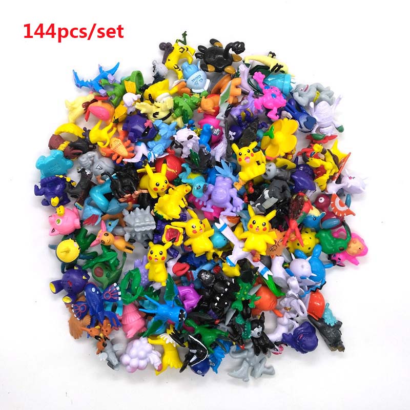 【Ready】144pcs/set Pokemon Action Figures Collection Toy Anime Kids Children Gift Toys