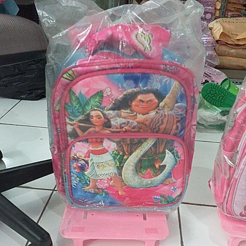 tas anak trolly troli cewek cowo besar large