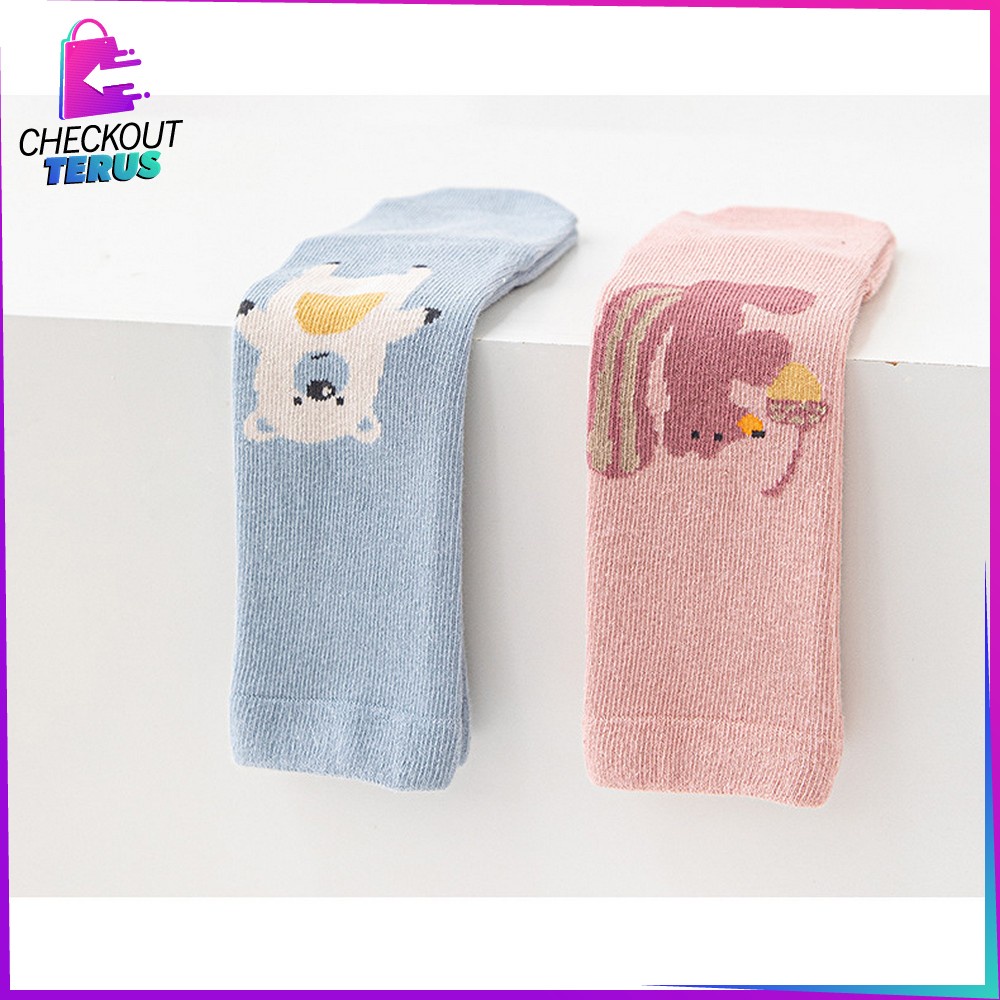 CT P464 Kaos Kaki Panjang Karakter Hewan Motif Unik Baby Animal Socks Kids Import Kaus Kaki Anak Bayi