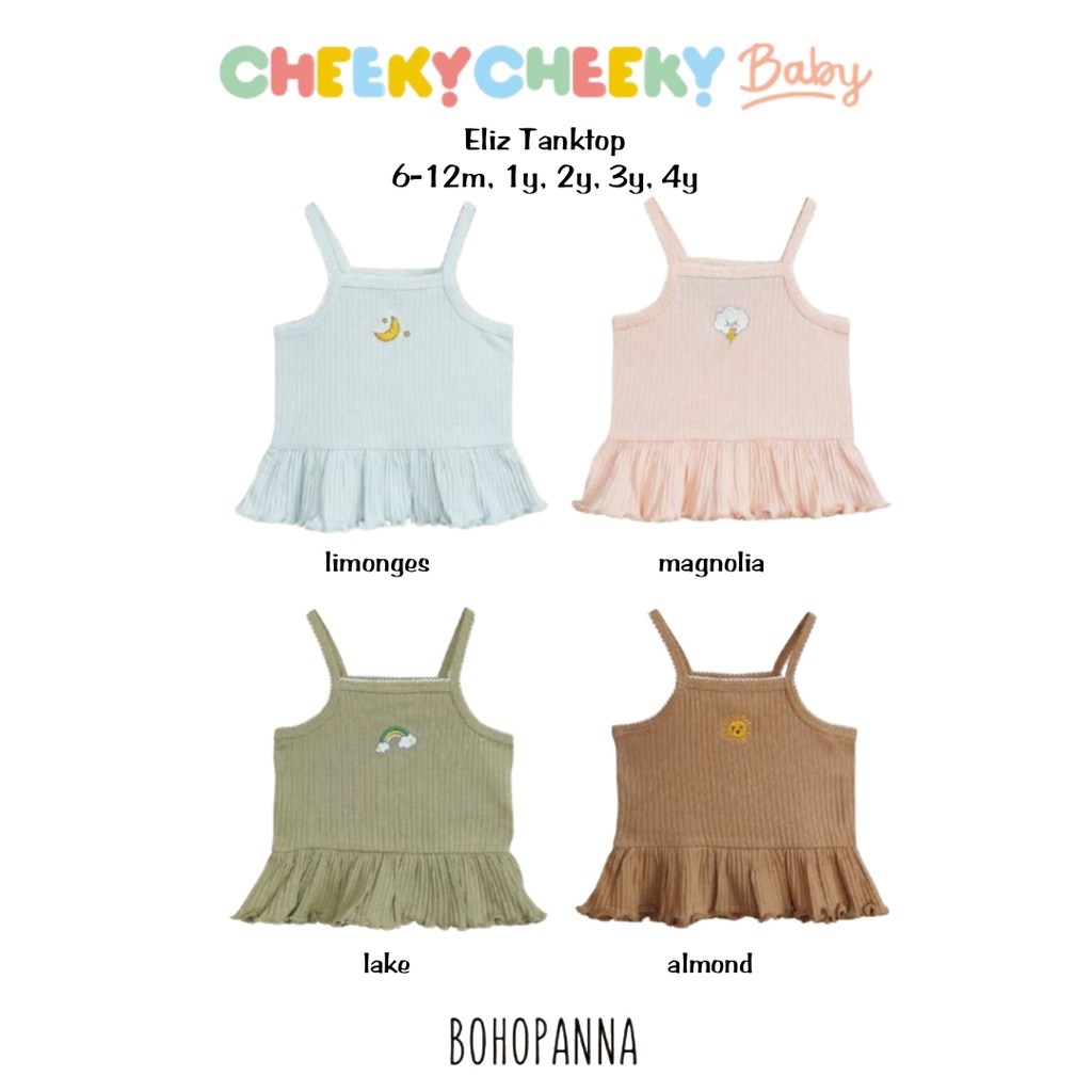 Bohopanna Eliz Tanktop / Atasan Anak Perempuan 12M - 4Tahun