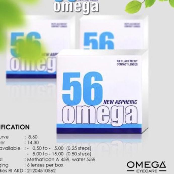 Depan Softlens Bening omega 56 clear