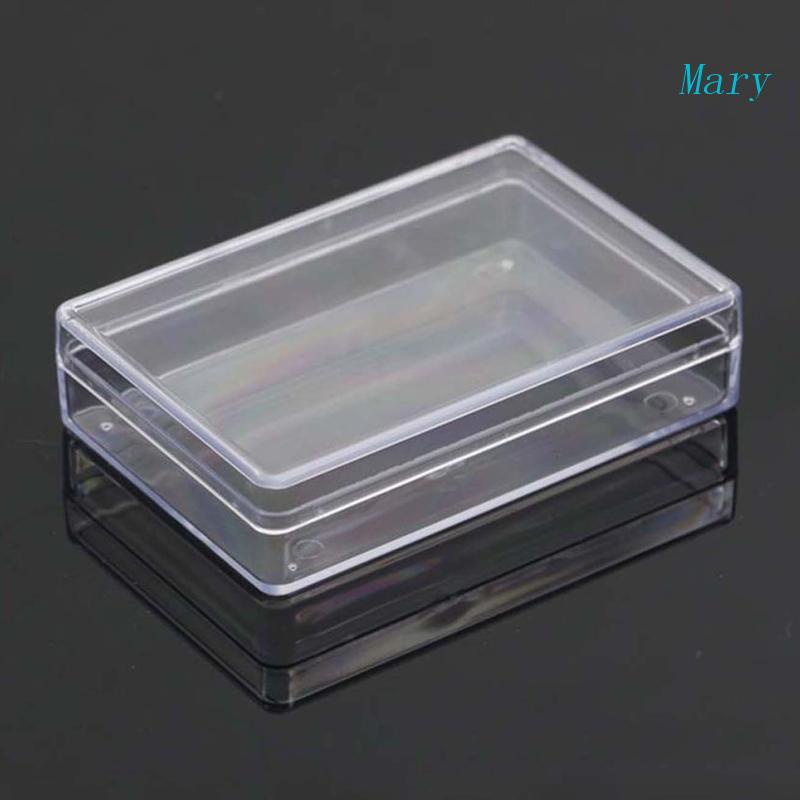 Mary Transparant Storage Box Tempat Kartu Bermain Set Penyimpanan &amp; Packing