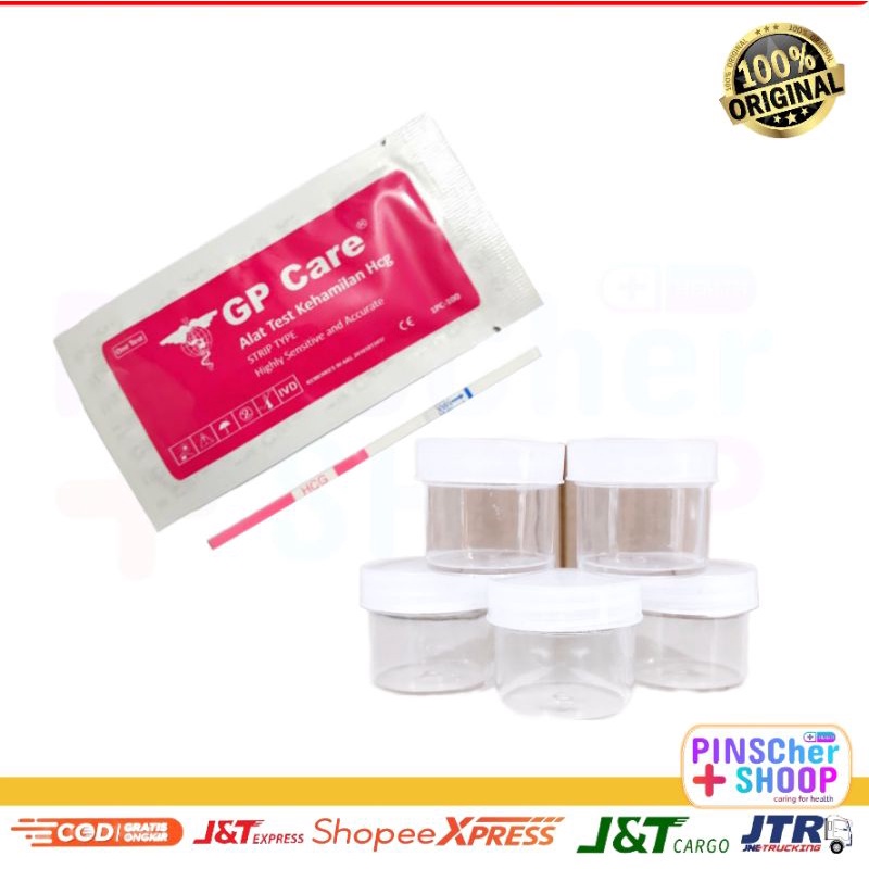 Test Kehamilan Strip + Pot Urine 10 Ml Paket 2 In 1