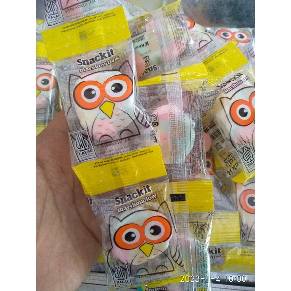 

Snackit Marshmallow Owl / Burung Hantu 500an 1Renceng isi 12pcs