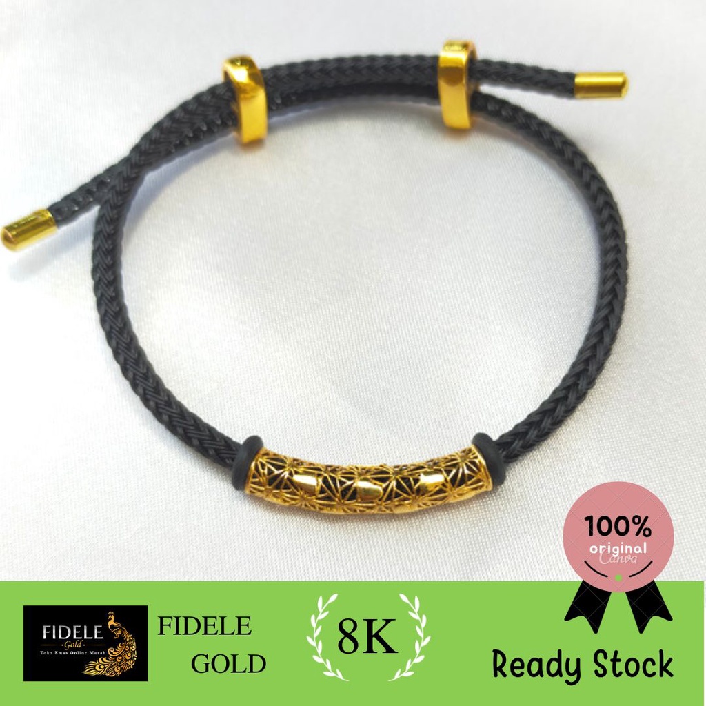 Gelang Pipa Charm Variasi hati Gelang emas fashion