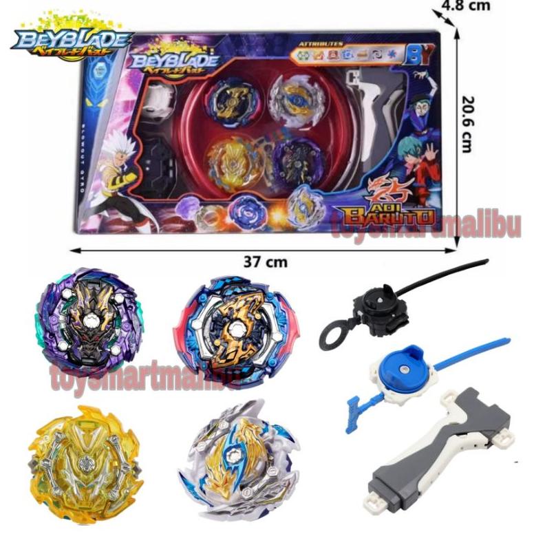 gangsing Beyblade Burst 4in1/ Gangsing Arena Beyblade Set/Mainan anak gangsing beyblade