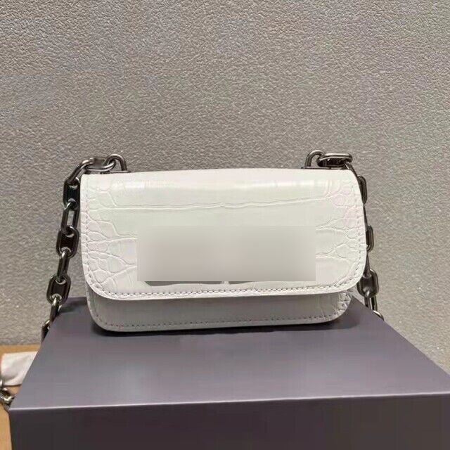 BJ61807 (DAPAT BOX + INVOICE) - BLACK/WHITE - TAS SLEMPANG CLUTCH PESTA BALENCI TALI RANTAI WANITA FASHION IMPORT MODIS ELEGAN TERMURAH TERLARIS TERBARU BAGSTORE JAKARTA TAS BATAM ZC1807