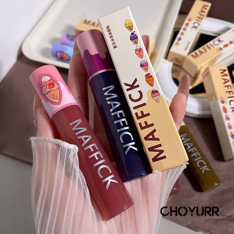 【COD】Lip Glaze Mirror Matte Velvet Lipstick Waterproof Tahan Lama Dan Hasil Lip Gloss Matte Velvet Lip Gloss Wanita-CH