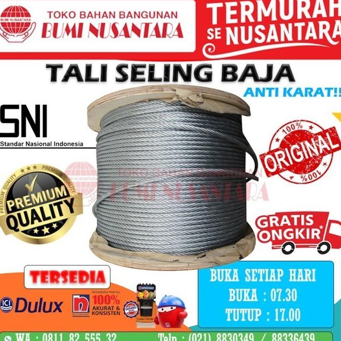 Termurah Tali Kawat Baja 16mm Seling Baja 16mm Sling Baja 16mm Wire Rope 16mm