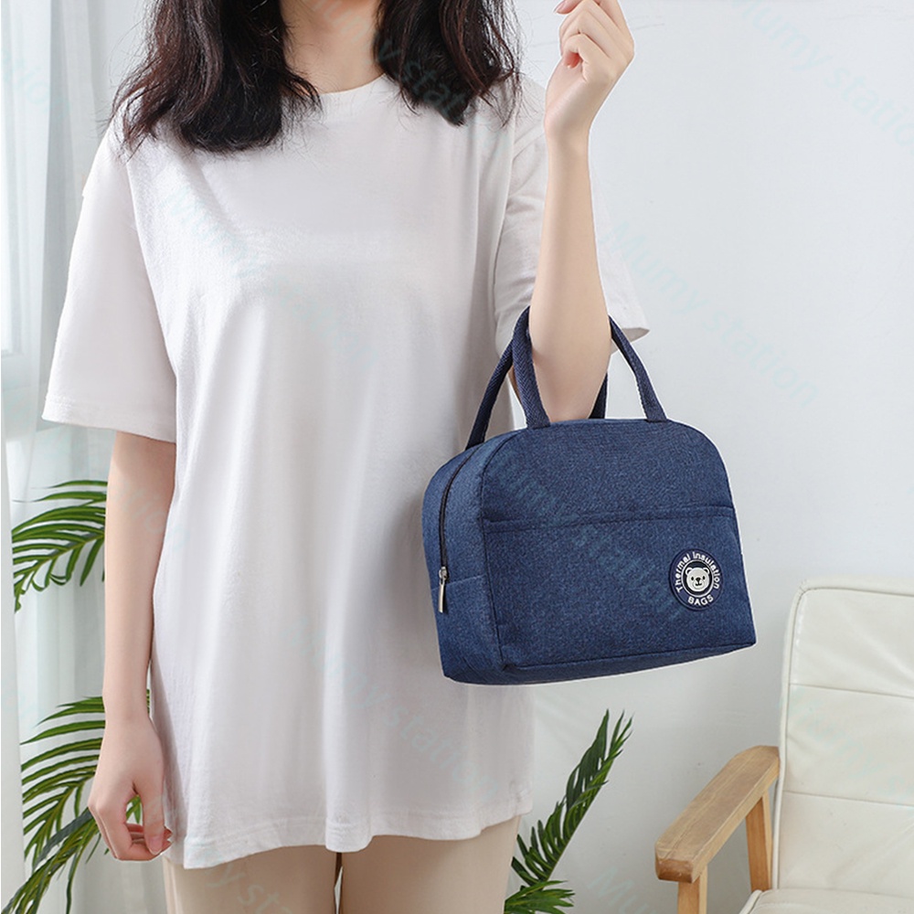 Mumystation tas bekal serbaguna makanan/lunch bag cooler thermal bag/tas lunch box