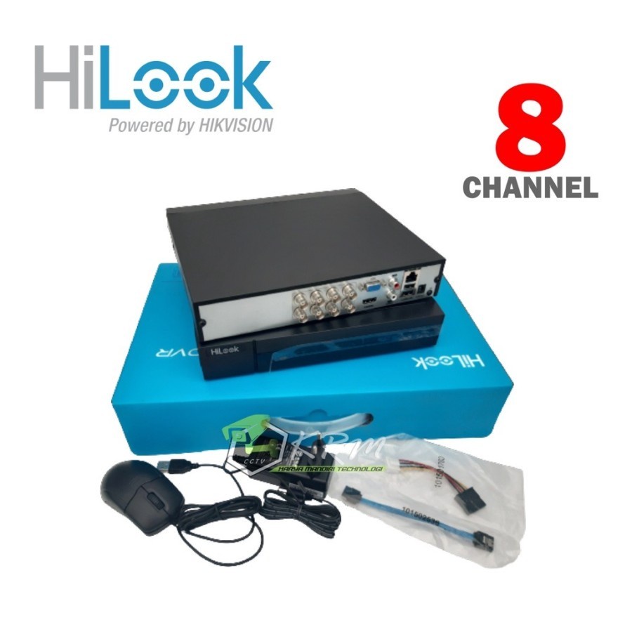 PAKET CCTV HILOOK 2MP AUDIO DVR 8 CHANNEL 4 KAMERA SIAP PASANG