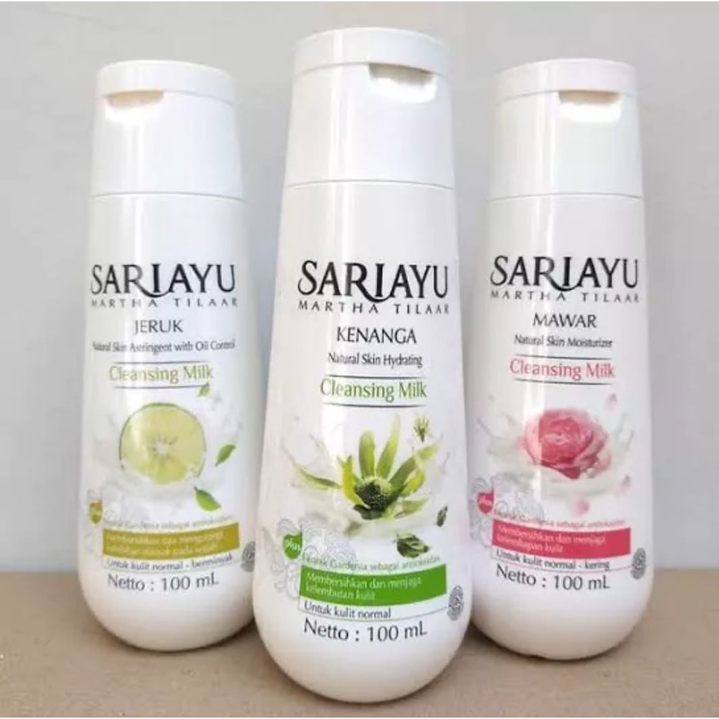 Membersihkan wajah sariayu botol 100ml/150ml