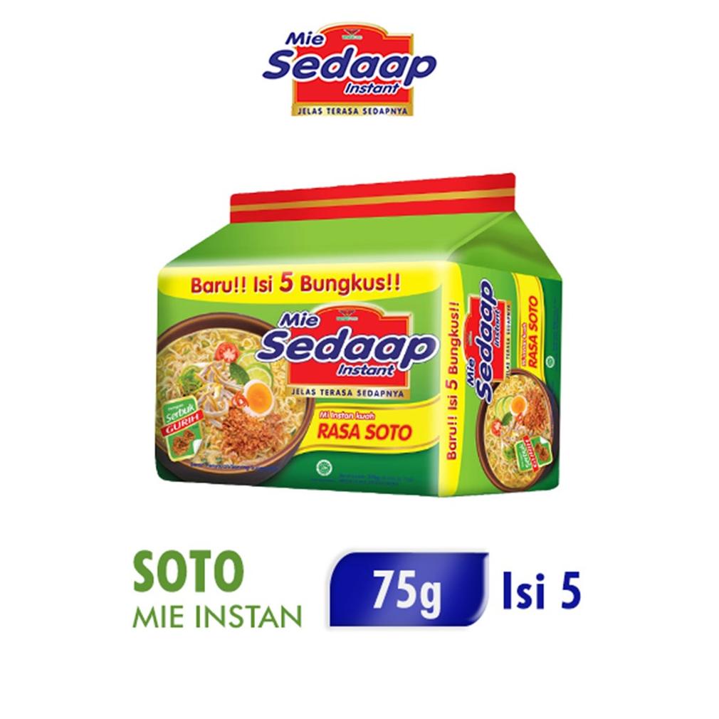 

■■■ SEDAAP Mie Instan Soto Isi 5 Bag 75GR