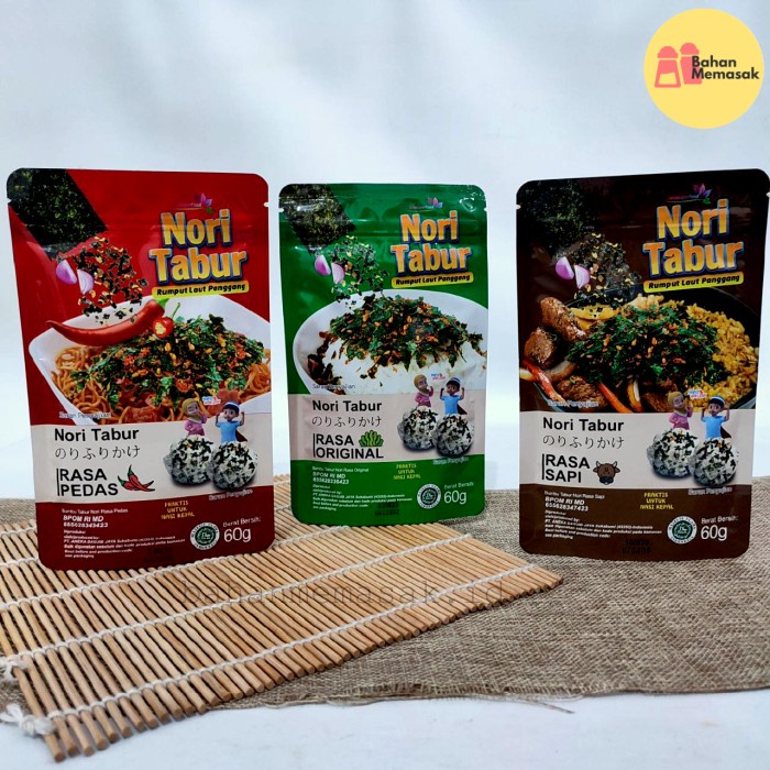 

Nori Tabur Rumput Laut Panggang Furikake 60 gram