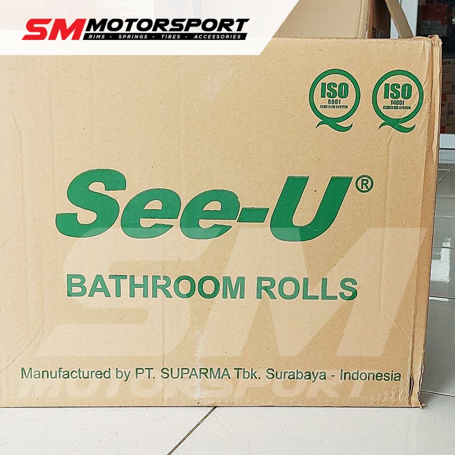 1 Karton / 10 Pack x 10 Pcs Tissue SEE-U TOILET Bathroom Rolls Tisu WC NON EMBOSSED