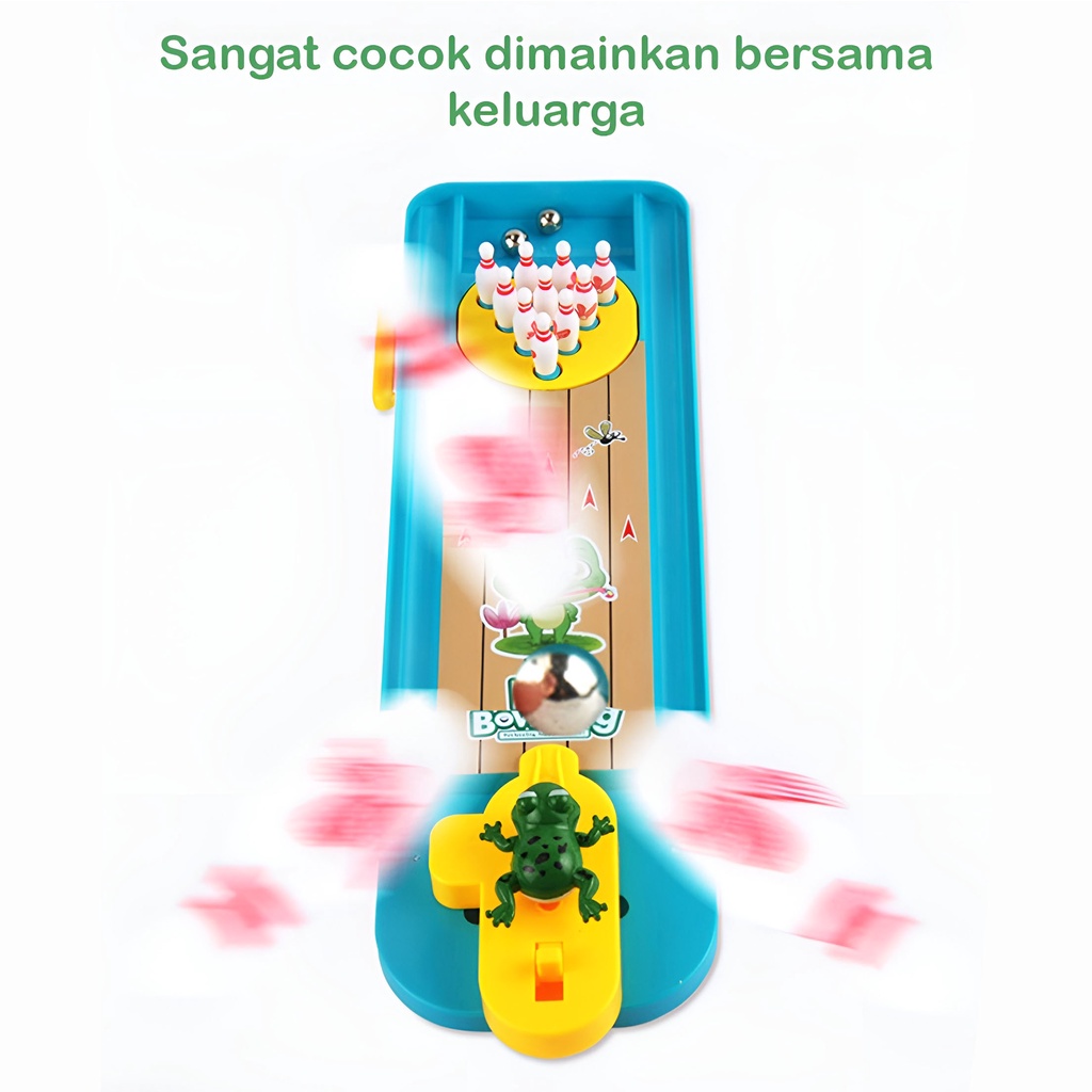 Frog Bowling Board | Mainan Seru Untuk Keluarga | Mainan Bowling Anak | Mainan Edukasi Anak Laki Laki | Mainan Terbaru 2022 Anak Perempuan