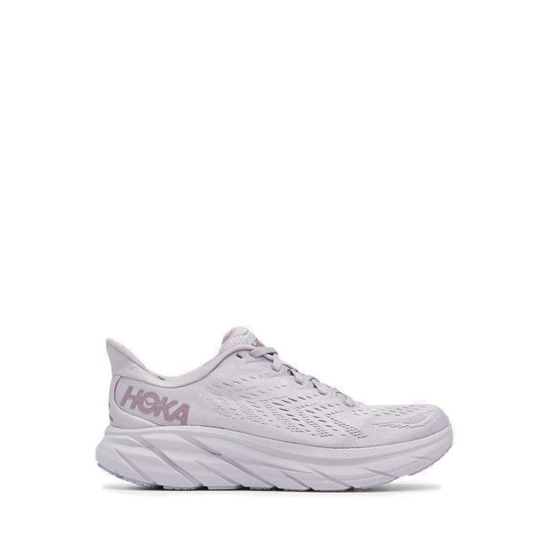 SEPATU LARI WANITA HOKA ONE ONE CLIFTON 8 LILAC MARBLE/ELDERBERRY ORIGINAL