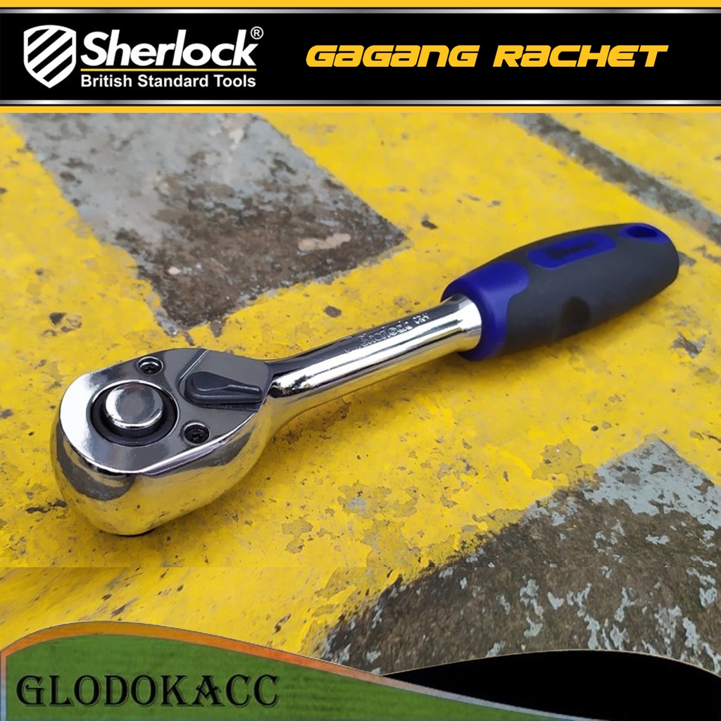 Gagang Rachet / Sherlock Handle Kunci Sok/sock 1/2 &quot; DR x 10 &quot;