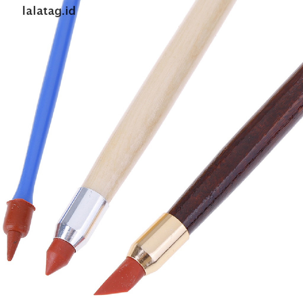 [lalatag] 3pcs Silicon Rubber Shaper Pen Double-head Gerabah Clay Patung Alat Pembentuk [ID]