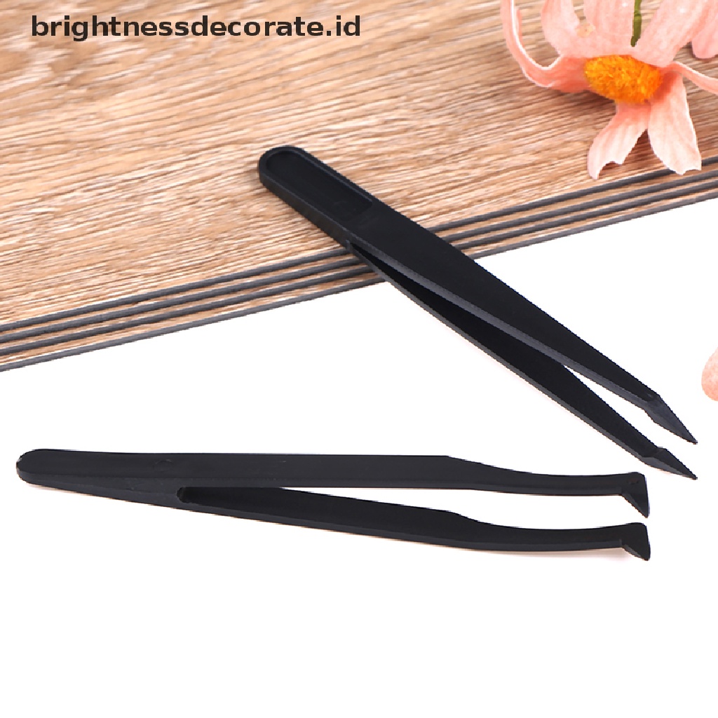 [Birth] Curved Straight Tip Forceps Diamond Paing Pinset Petik Plastik [ID]