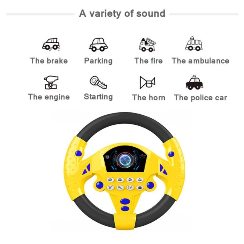 Mainan Anak Setir Mobil Steering Wheel Toy Mainan Edukasi Setir Mobil