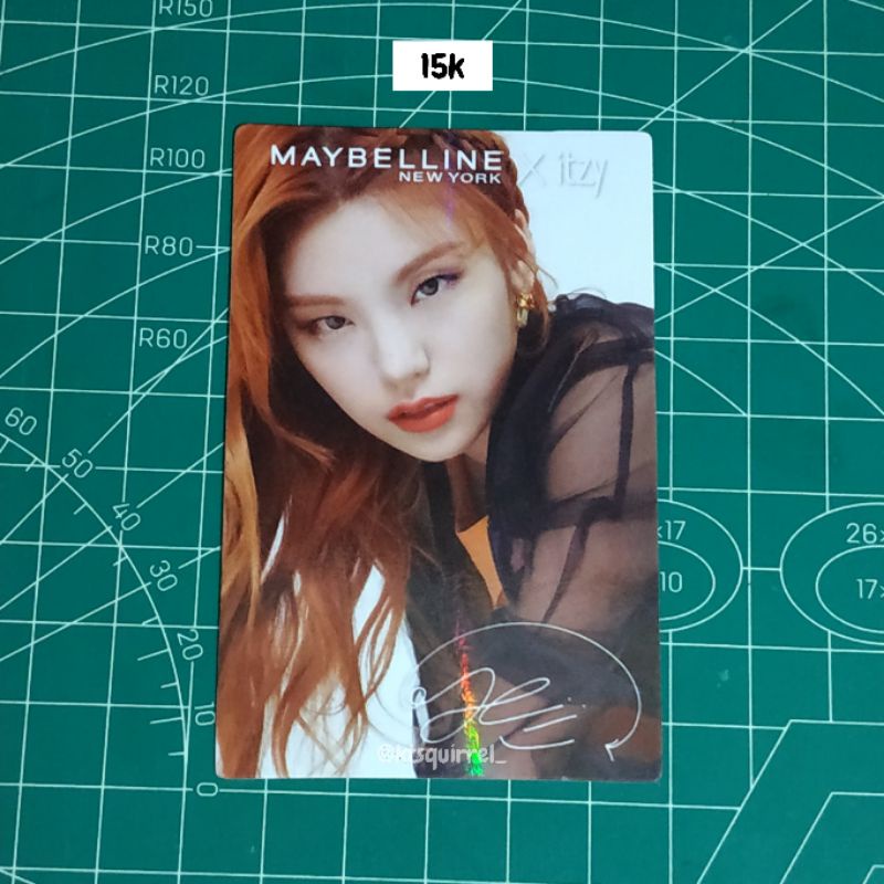 [OFFICIAL] photocard yeji maybelline