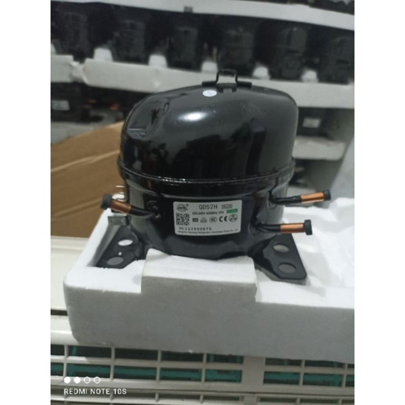 kompresor kulkas Sharp 2pintu 1/6pk QD52H bisa untuk frizer 4rak showcase dll barang original